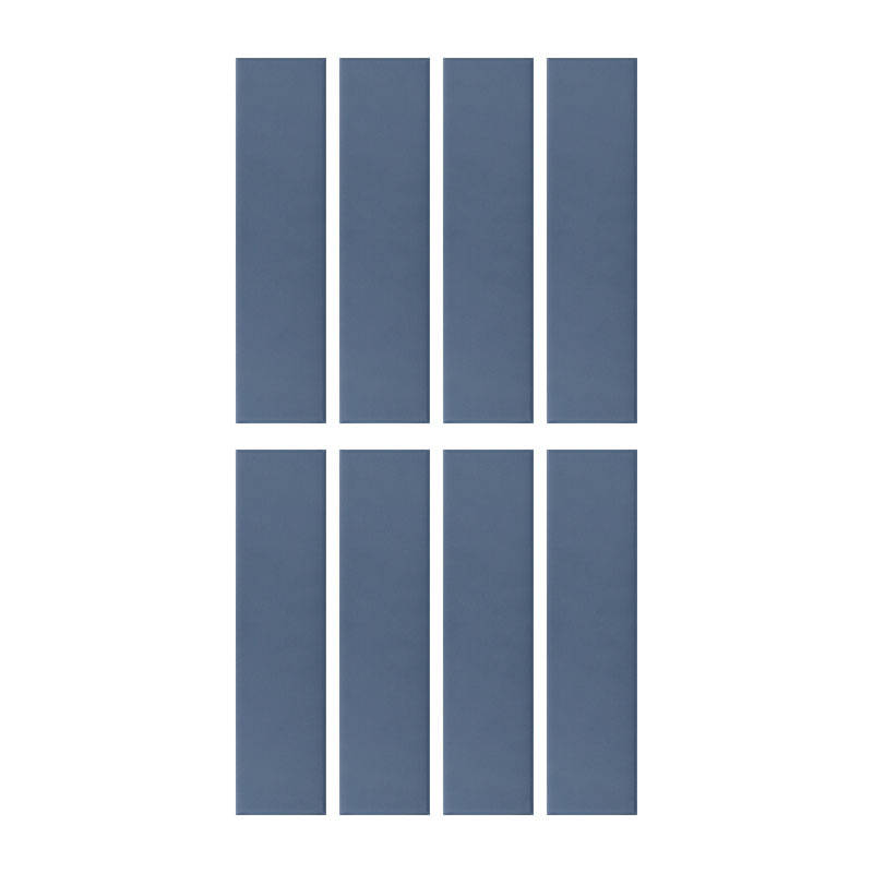 carrelage de la tour faience lisse bleu gris mat Eqcoosno banyan blue matt