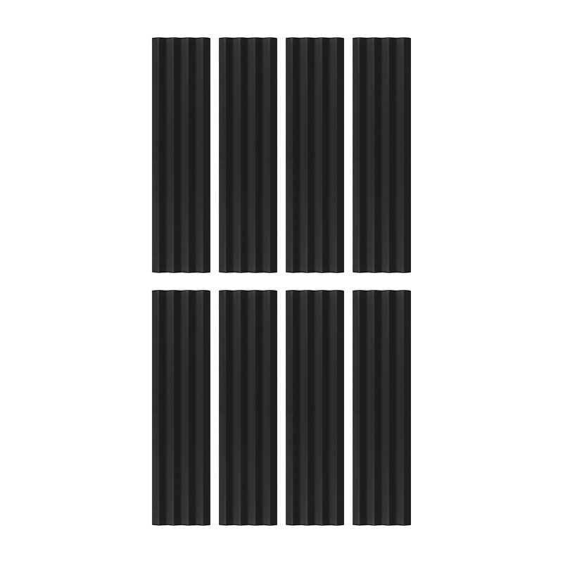 carrelage de la tour faience relief noir mat Eqcoosno black pra mat