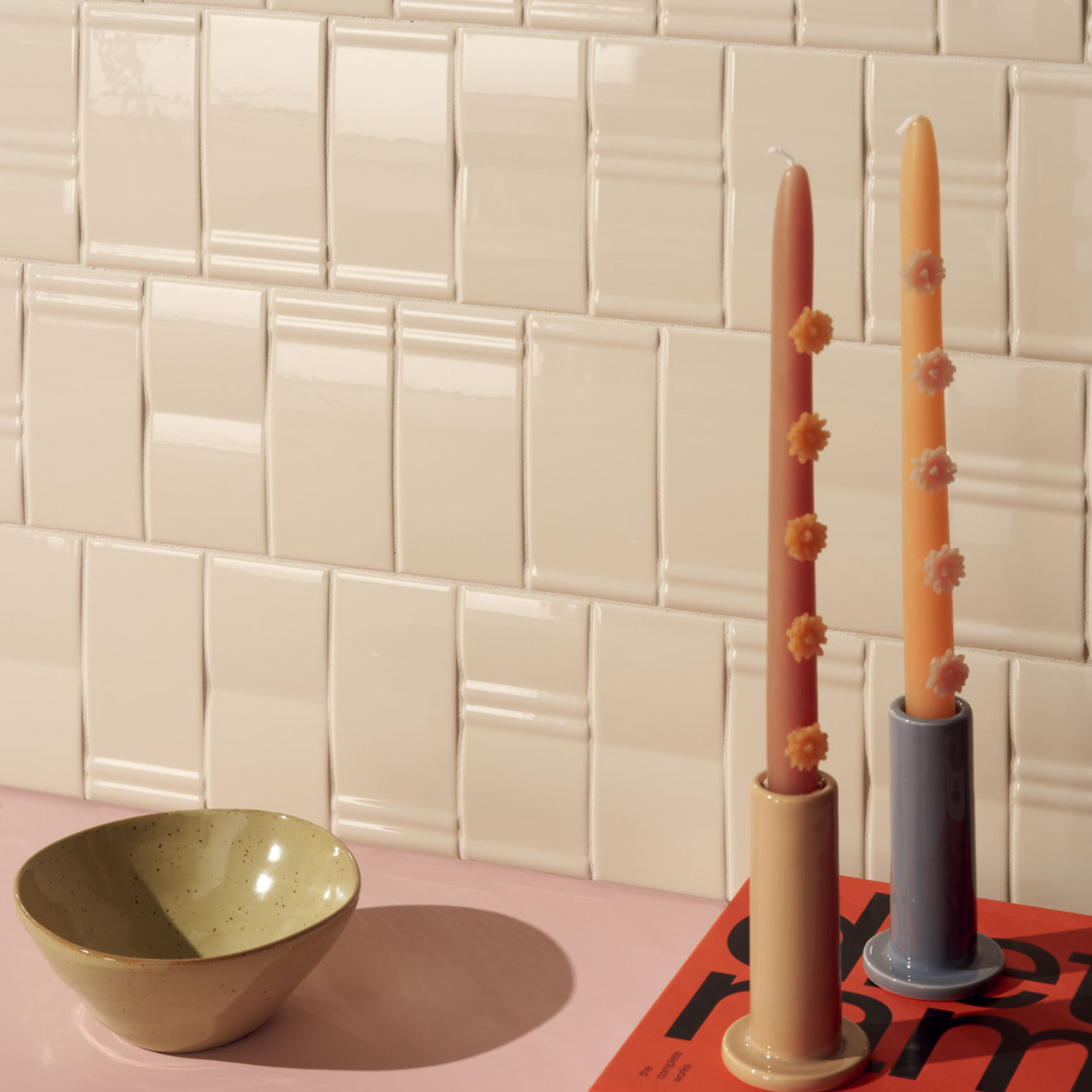 carrelage de la tour faience quarmo mix butter beurre glossy 2