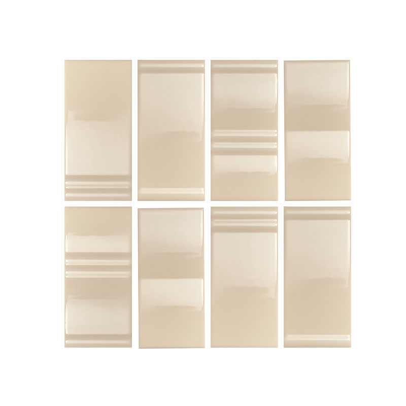 carrelage de la tour faience quarmo mix butter beurre glossy