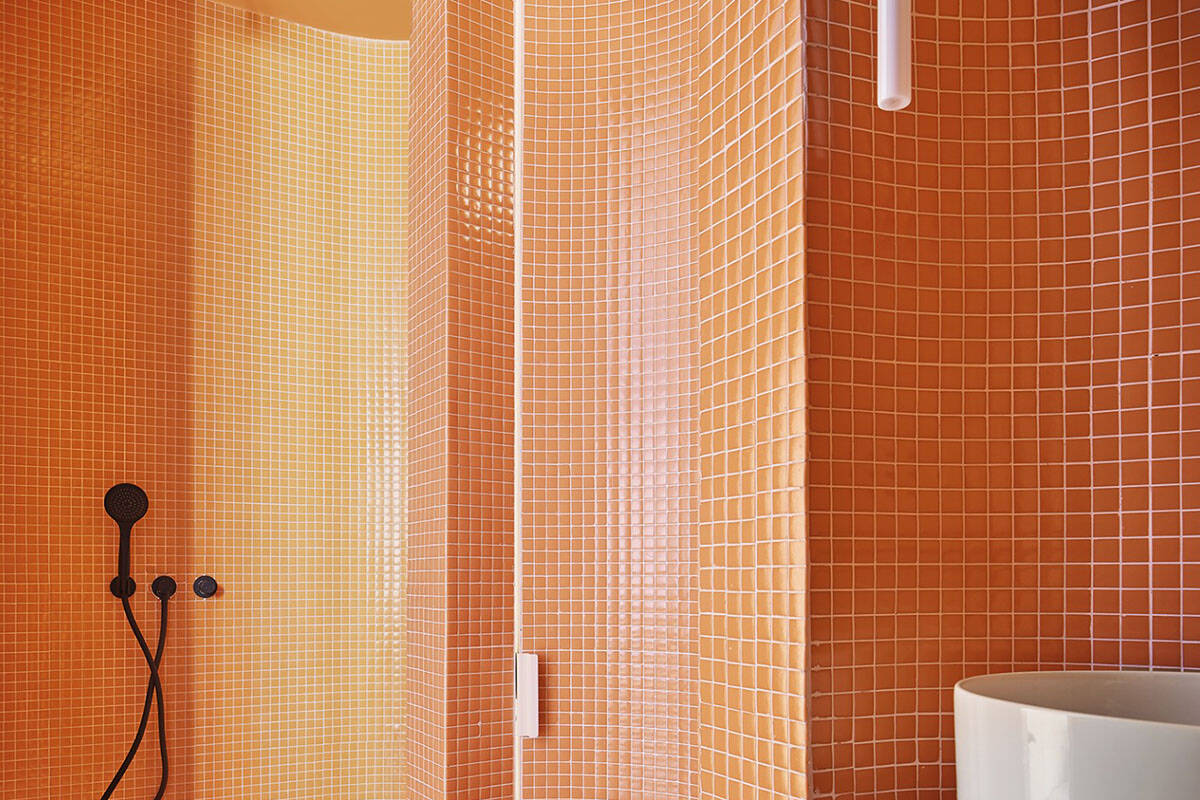 carelage de la tour mosaïque orange 304 2