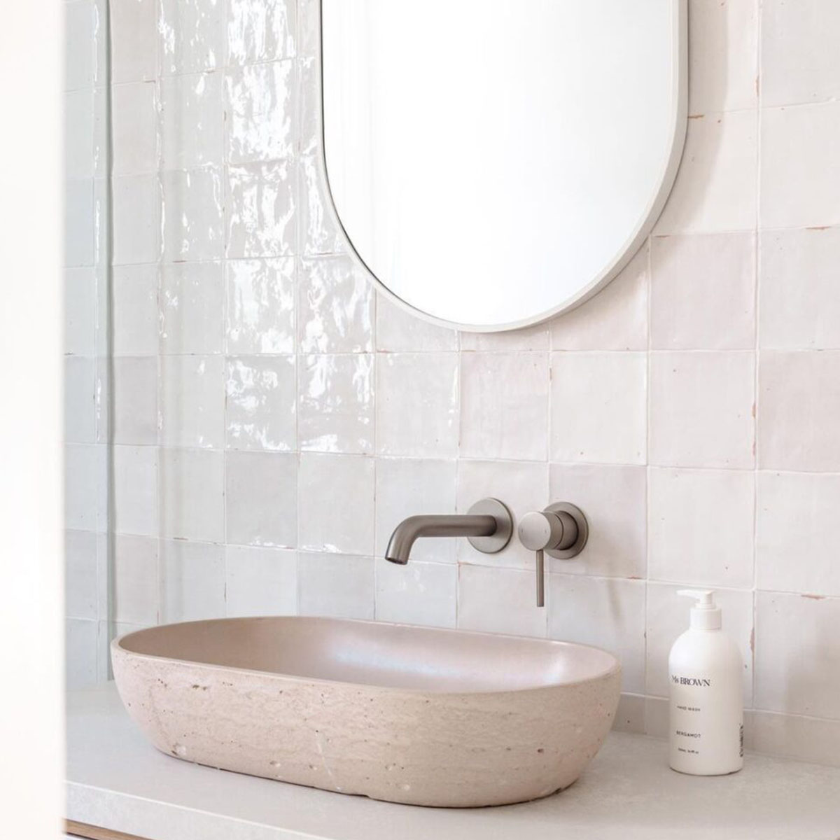 carrelage de la tour effet zellige blanc brillant 2