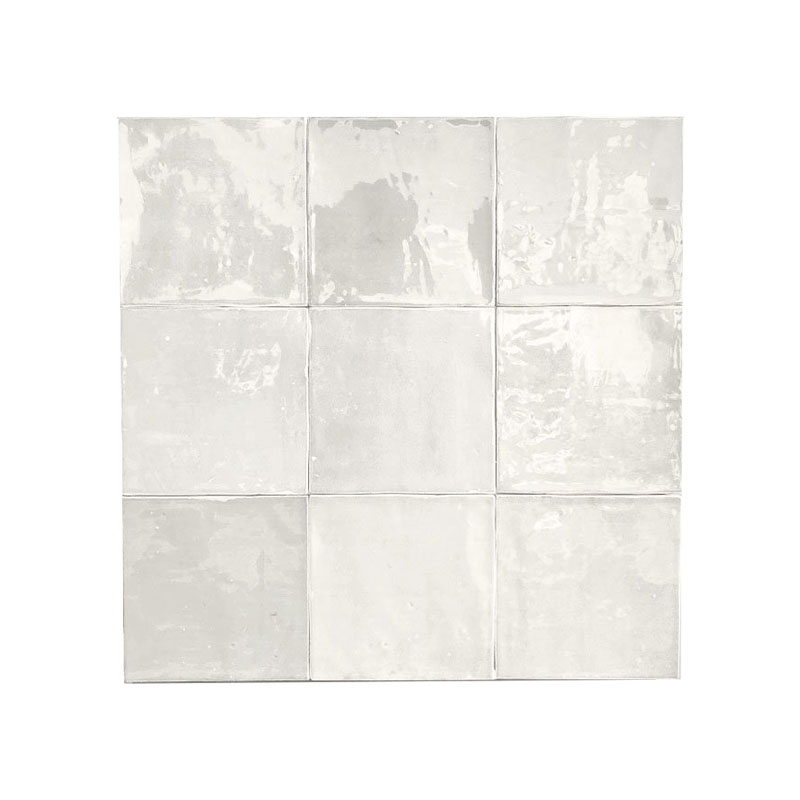 carrelage de la tour effet zellige blanc brillant