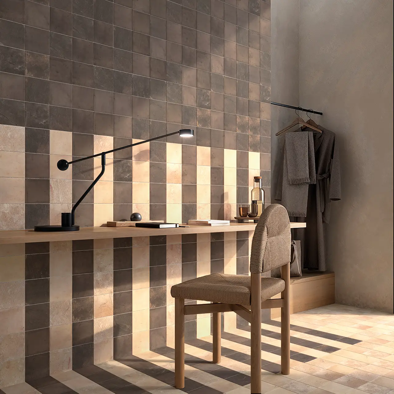 bureau carrelage sol mur carrelage