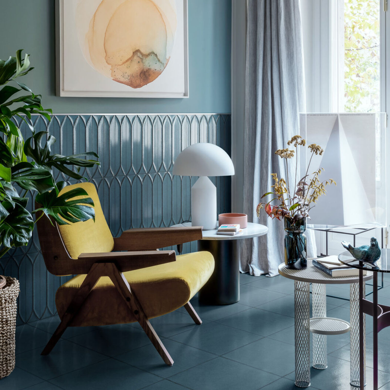 carrelage de la tour faience relief terra laguna losanga 2