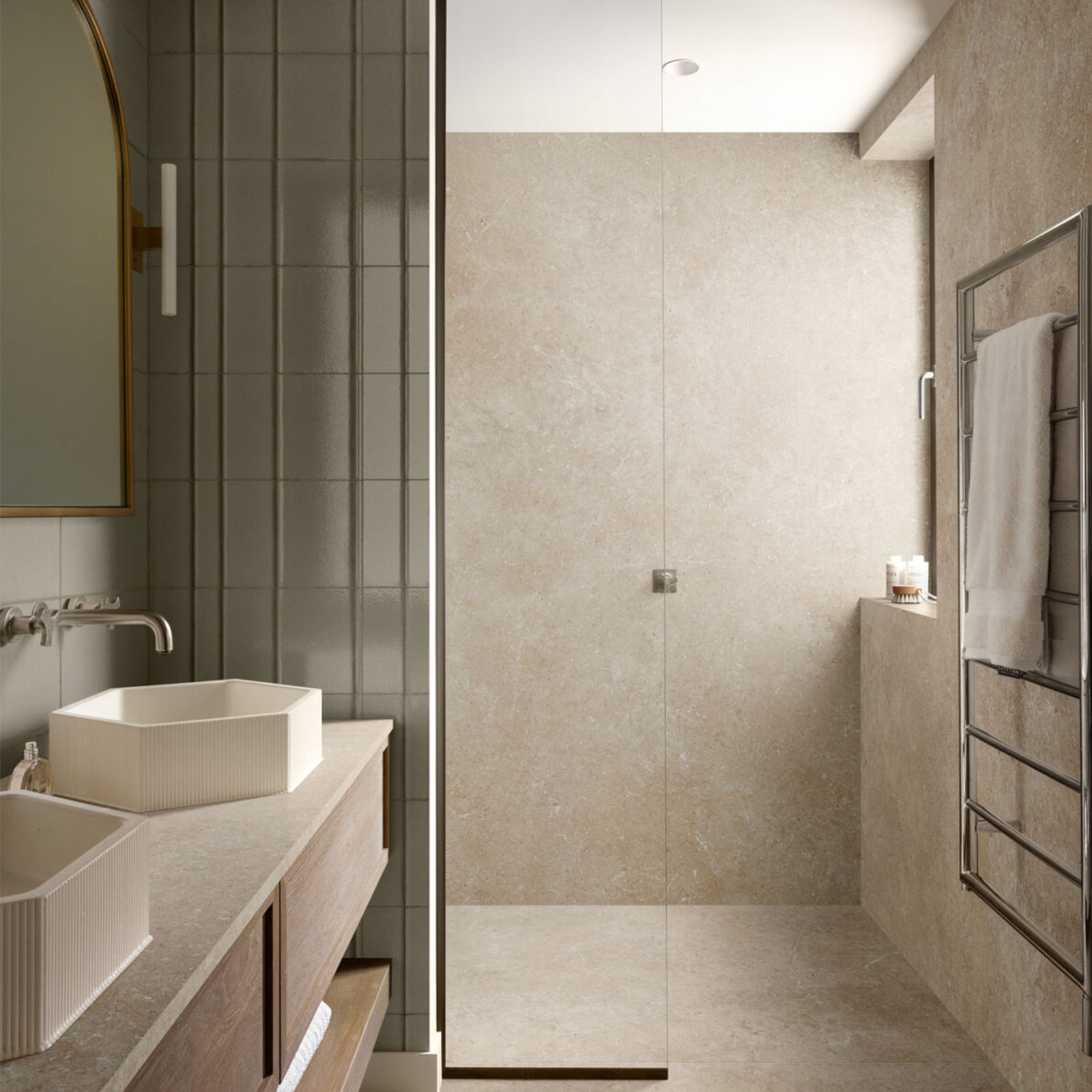 carrelage de la tour faience relief terra lichene ritmo 2