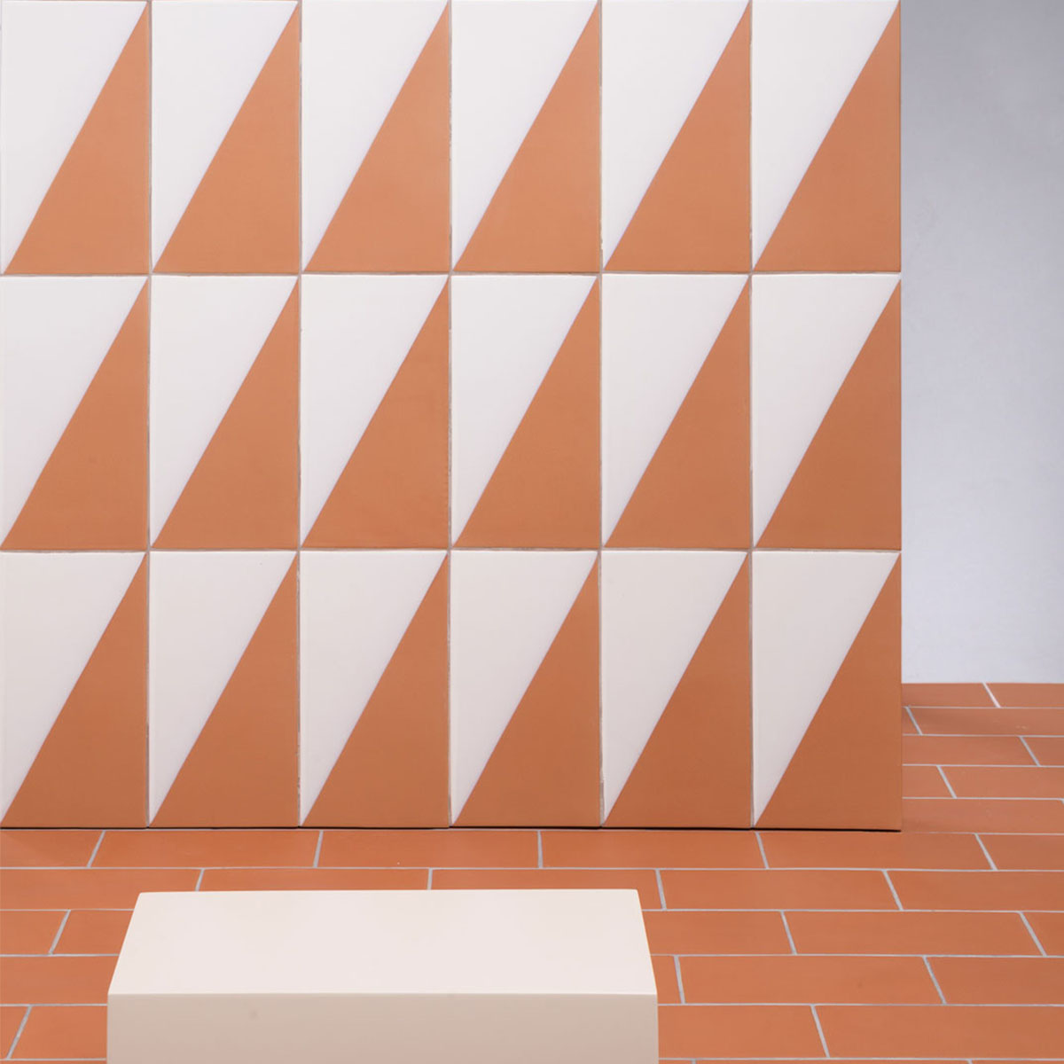 Faience veritable terre cuite bicolore fecar terra blanc mat 2