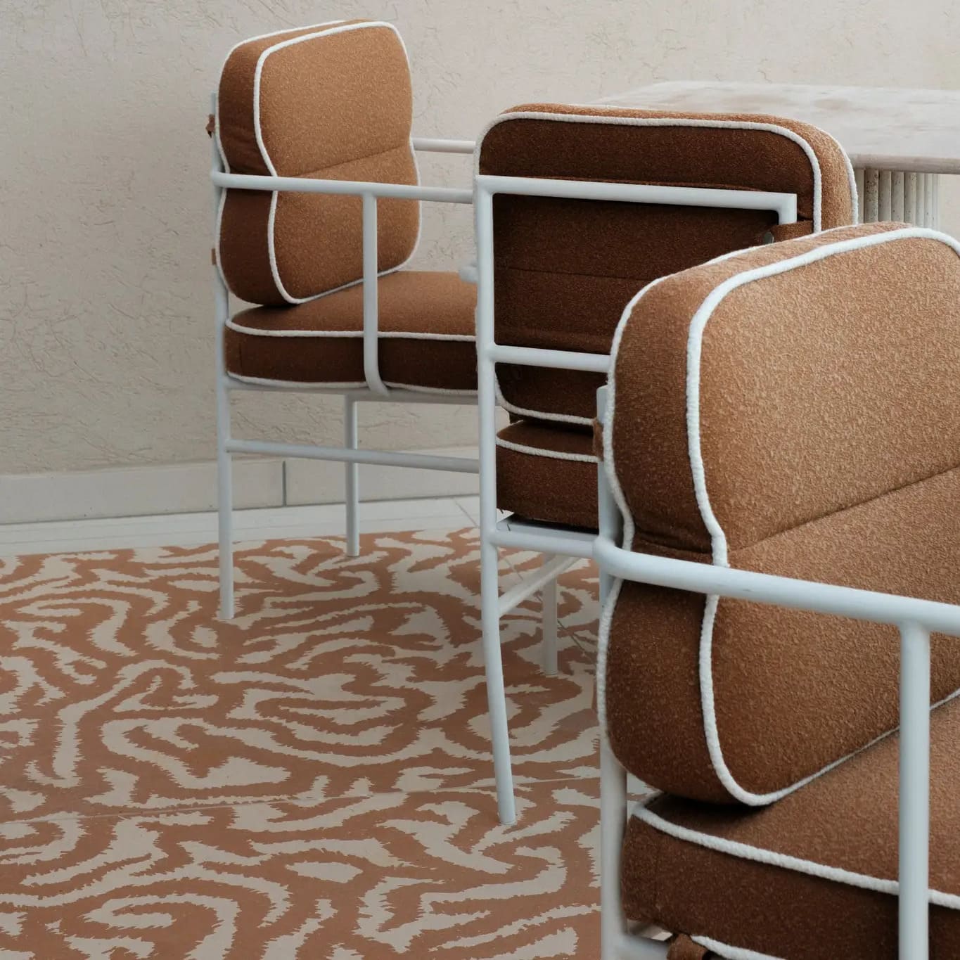 carrelage quanok terrasse motif orange terracotta