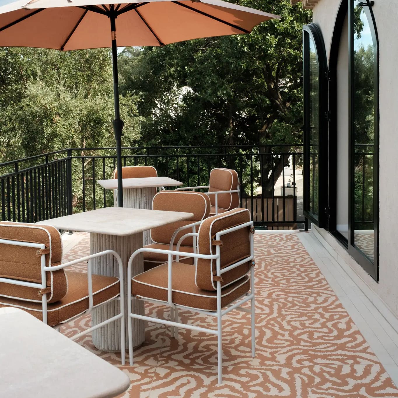 exterieur terrasse motif quakap terracotta