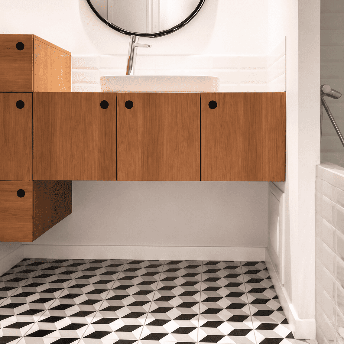 carreaux de ciment salle de bain M0037