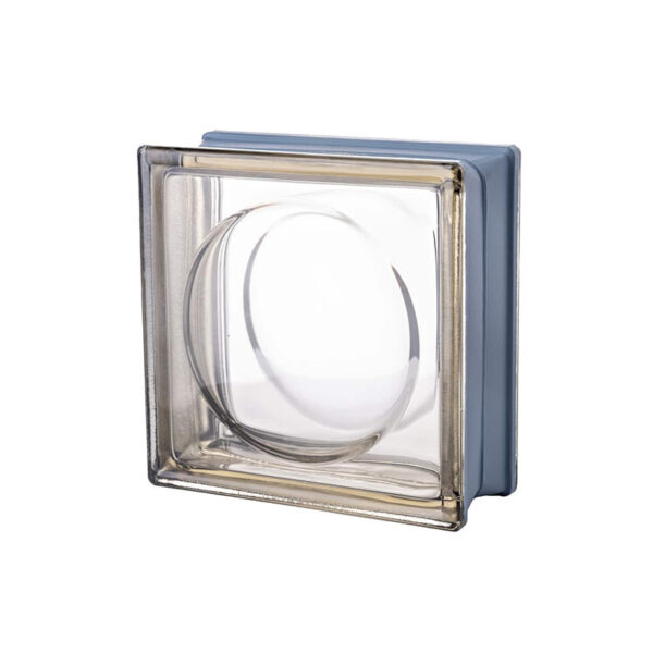 Brique de verre Tendance rond fumé