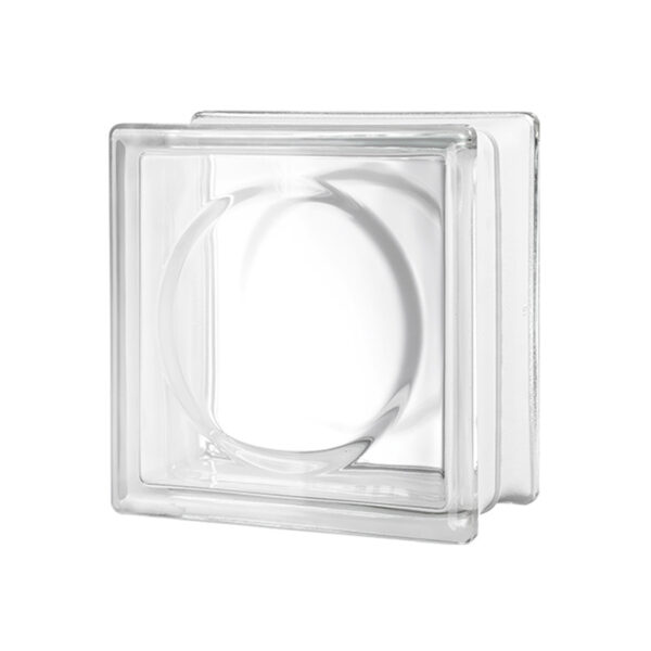 Brique de verre Tendance rond incolore