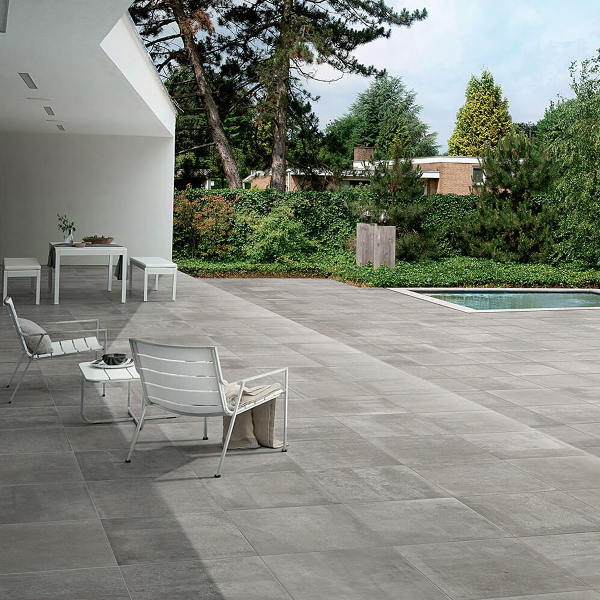 doent grigio 60 60 dalle sur plot exterieur