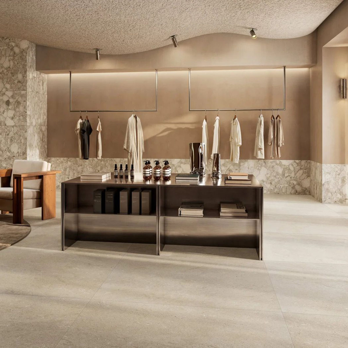 carrelage de la tour effet pierre asccarchi petra beige 2
