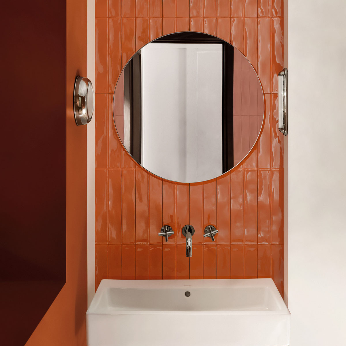 carrelage de la tour faience effet zelliges rouge ourange maluz 2