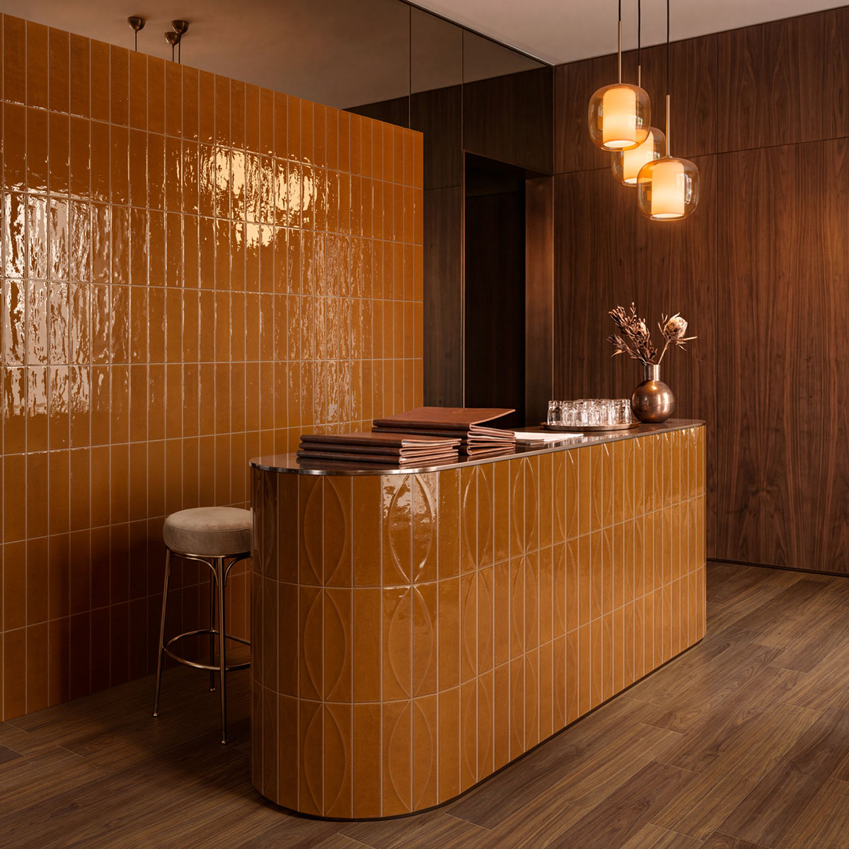 carrelage de la tour gres emaille orange 3d materlux 2
