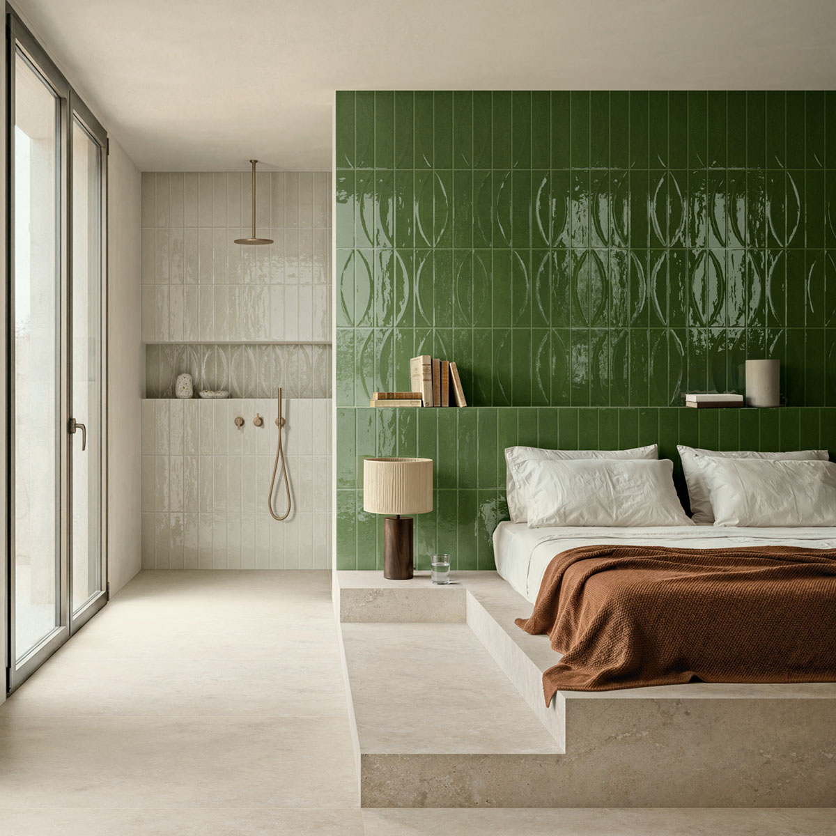 carrelage de la tour gres emaille vert 1