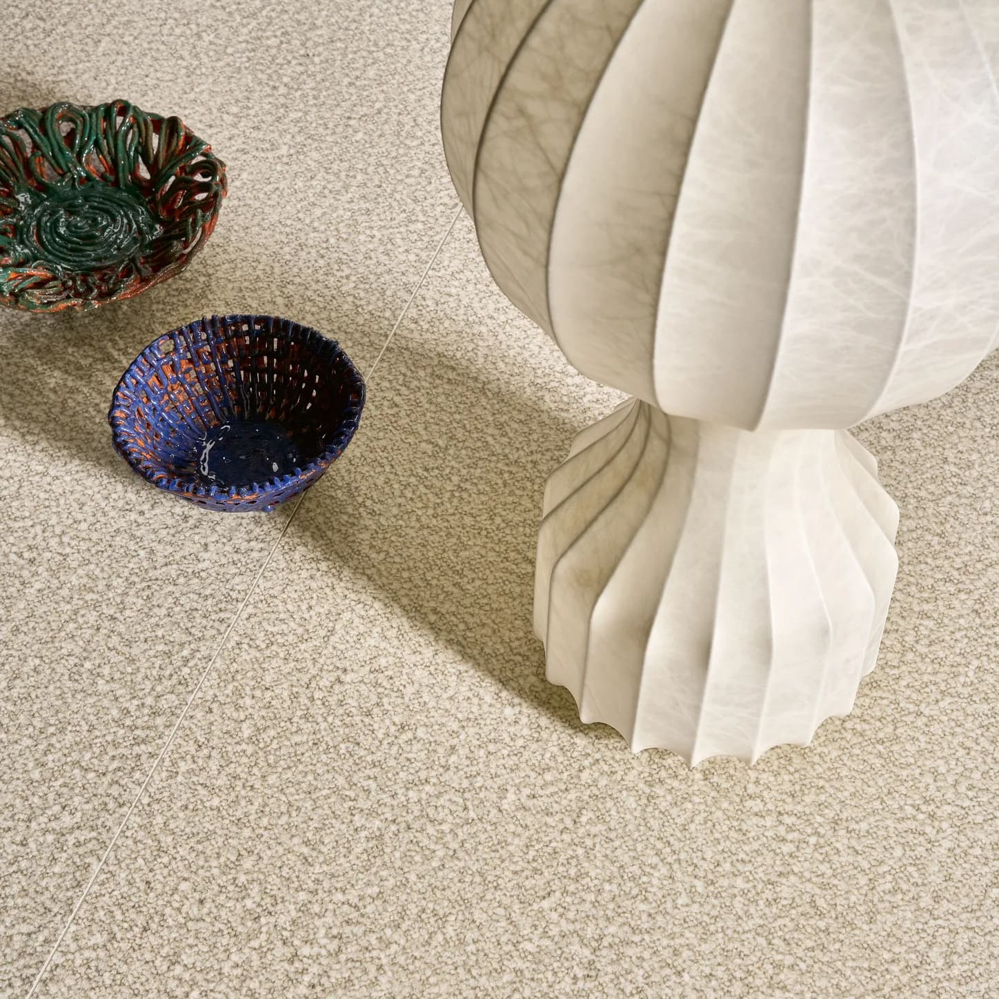 Carrelage Effet Tapis à Motif Carré Quatap Bouclé en situation