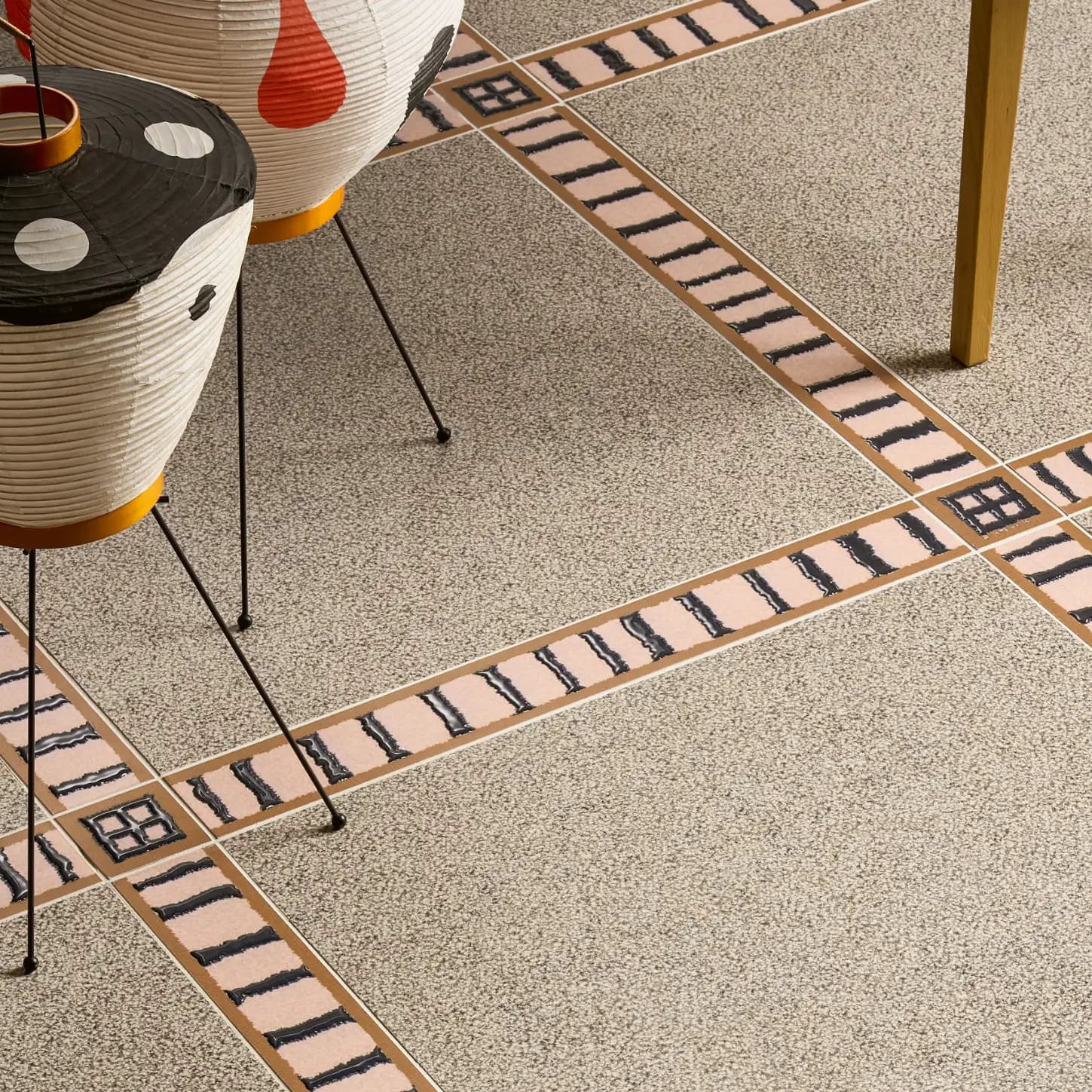 Carrelage Effet Tapis frise à Motif Quatap Thread / Node B